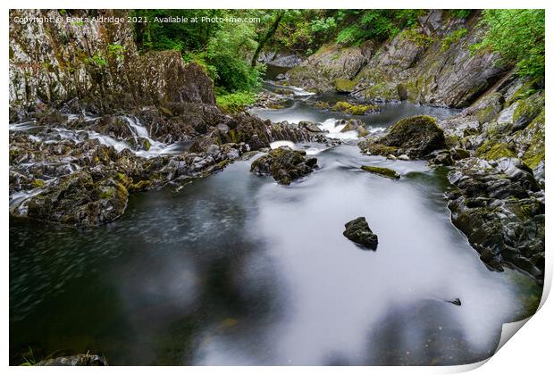 Swallow Falls near Betws-Y-Coed Print by Beata Aldridge