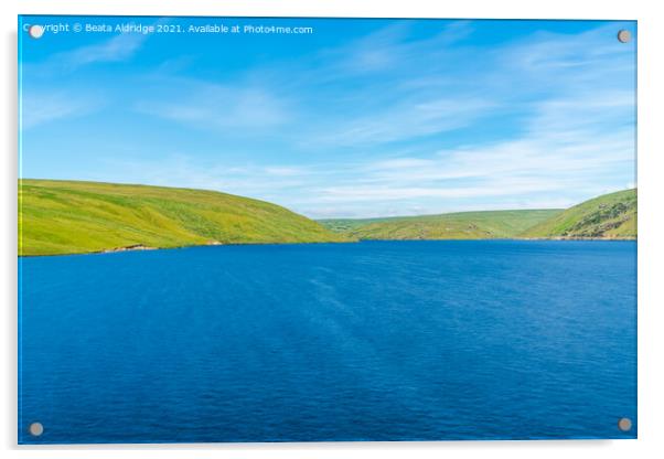 Craig Goch Reservoir in Elan Valley Acrylic by Beata Aldridge