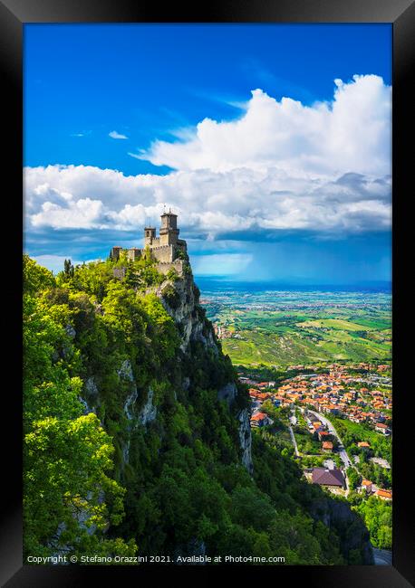 San Marino, Guaita first tower Framed Print by Stefano Orazzini