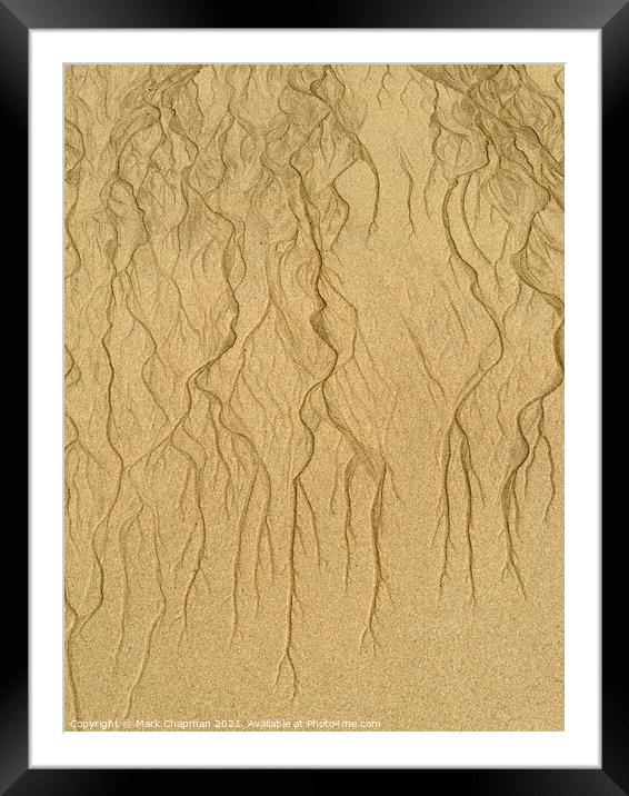 Abstract sand patterns Framed Mounted Print by Photimageon UK