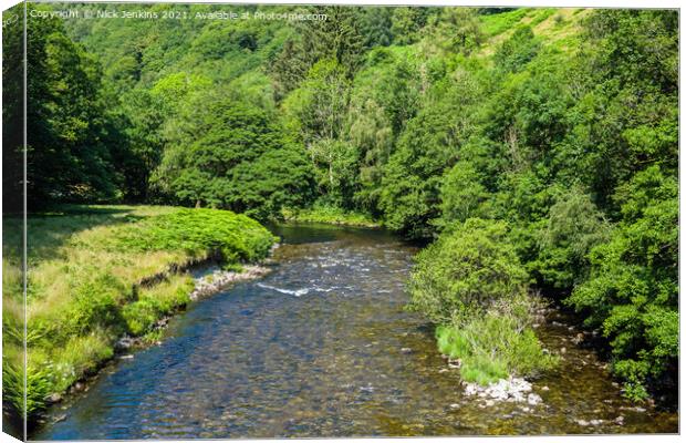 River Tywi Upper Tywi Valley Carmarthenshire Canvas Print by Nick Jenkins