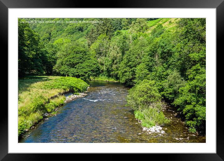 River Tywi Upper Tywi Valley Carmarthenshire Framed Mounted Print by Nick Jenkins
