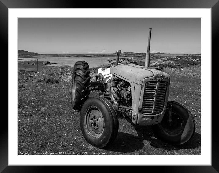 Old Massey Fergusson vintage tractor, Colonsay Framed Mounted Print by Photimageon UK