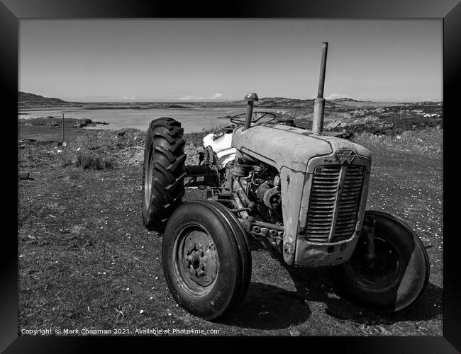 Old Massey Fergusson vintage tractor, Colonsay Framed Print by Photimageon UK
