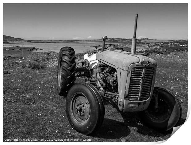 Old Massey Fergusson vintage tractor, Colonsay Print by Photimageon UK