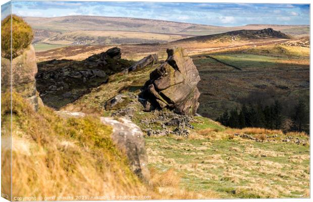 The Staffordshire Moorlands Canvas Print by geoff shoults