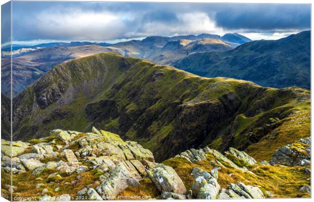 The Buttermere Fells Canvas Print by geoff shoults