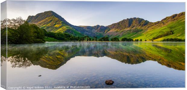 Lake District - Buttermere Canvas Print by Nigel Wilkins