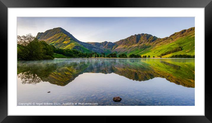 Lake District - Buttermere Framed Mounted Print by Nigel Wilkins