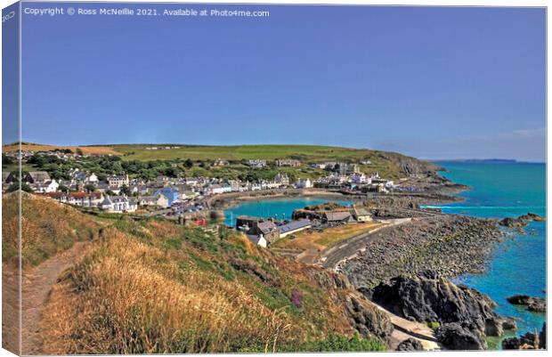 Portpatrick from North West Canvas Print by Ross McNeillie