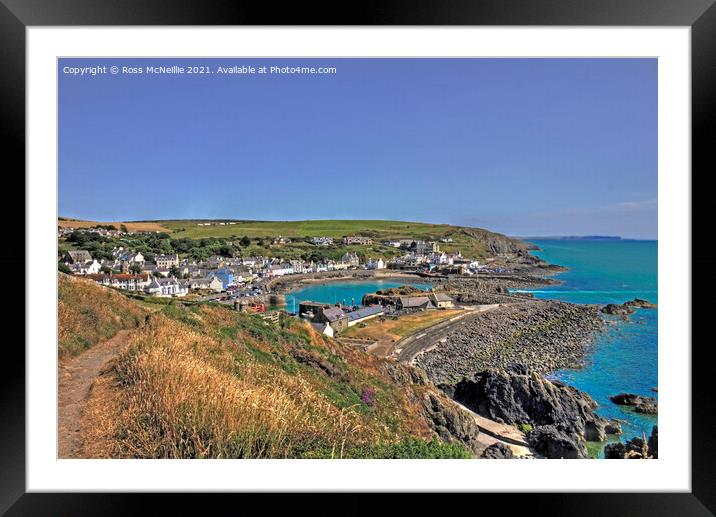 Portpatrick from North West Framed Mounted Print by Ross McNeillie