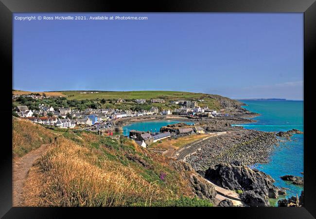 Portpatrick from North West Framed Print by Ross McNeillie