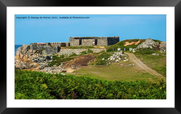 Fort Le Marchant rifle range Framed Mounted Print by George de Putron