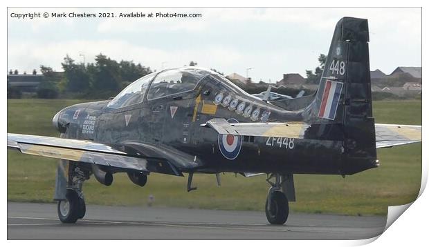 RAF Tucano ZF448 Taking off Print by Mark Chesters
