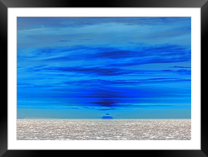 Blue sunset landscape Framed Mounted Print by Rory Hailes