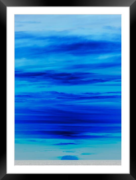Blue sunset portrait Framed Mounted Print by Rory Hailes