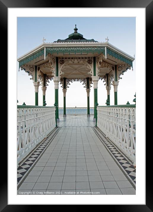 The Empty Bandstand Framed Mounted Print by Craig Williams