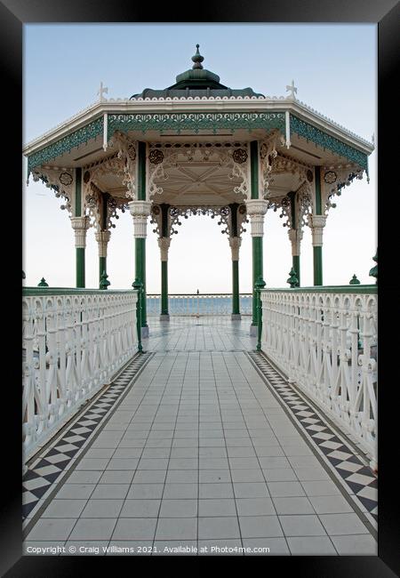 The Empty Bandstand Framed Print by Craig Williams