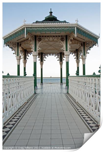 The Empty Bandstand Print by Craig Williams