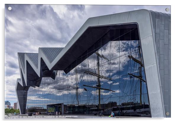 Glasgow Riverside Museum Acrylic by Jim Monk