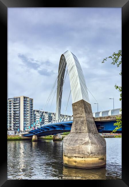 Squinty Bridge, Glasgow Framed Print by Jim Monk