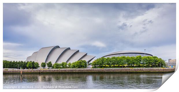 SEC Armadillo and SSE Hydro in Glasgow Print by Jim Monk