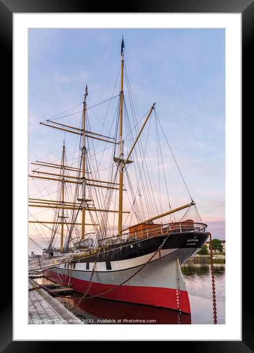Tall Ship Glenlee, Glasgow Framed Mounted Print by Jim Monk