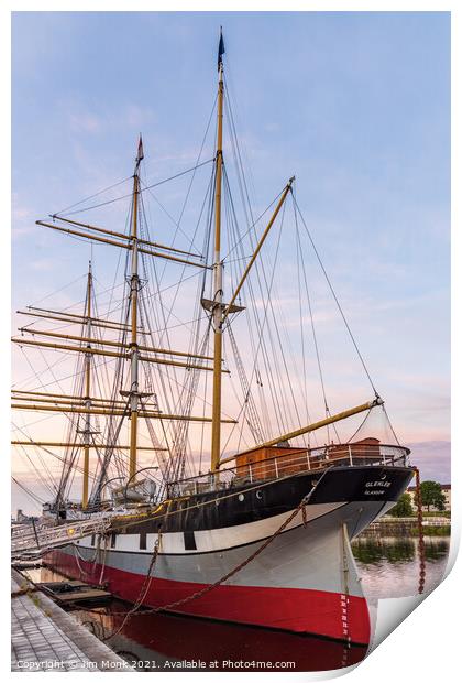 Tall Ship Glenlee, Glasgow Print by Jim Monk