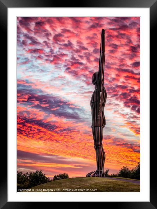 Angel of the North Framed Mounted Print by Craig Doogan