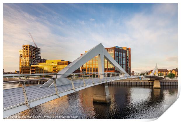 The Squiggly Bridge at Sunrise Print by Jim Monk