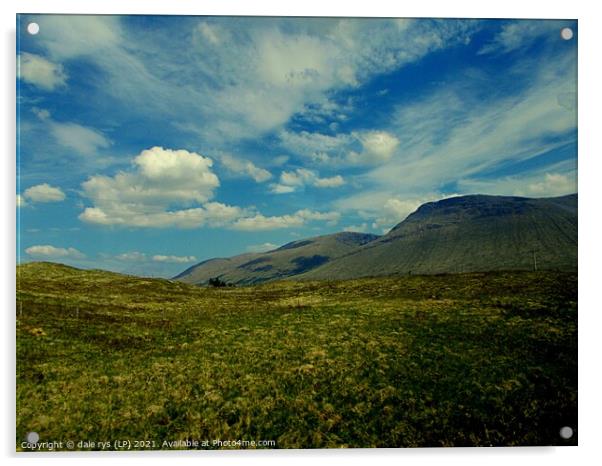 scottish hills Acrylic by dale rys (LP)