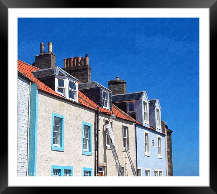 pittenweem painter Framed Mounted Print by dale rys (LP)