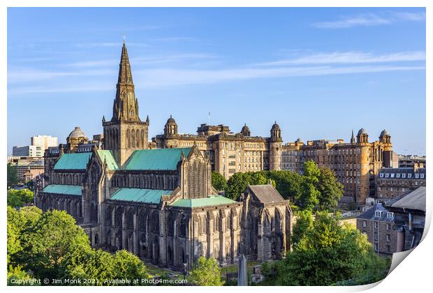 Glasgow Cathedral Print by Jim Monk