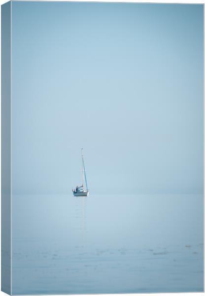 A Flat Calm Irish Sea Canvas Print by Liam Neon