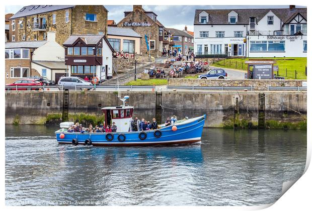 The Boat Trip, Seahouses Harbour Print by Jim Monk
