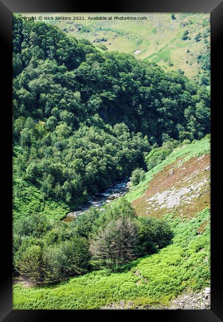 River Tywi starting its journey seawards.  Framed Print by Nick Jenkins