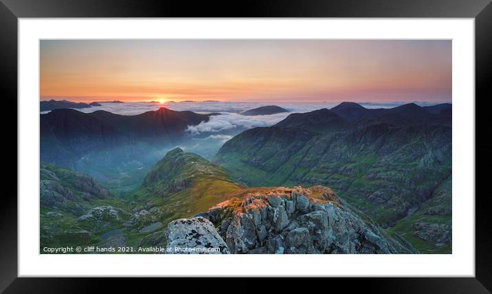 Glencoe Sunrise, Highlands, Scotland. Framed Mounted Print by Scotland's Scenery