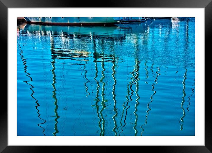 Sport harbour (Aguadulce Marina) near Roquetas 10 Framed Mounted Print by Jose Manuel Espigares Garc