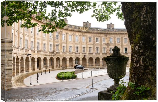 Buxton Crescent Hotel Canvas Print by Kay Roxby
