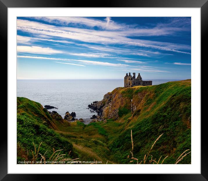 Mystical Ruins by the Sea Framed Mounted Print by Janet Carmichael