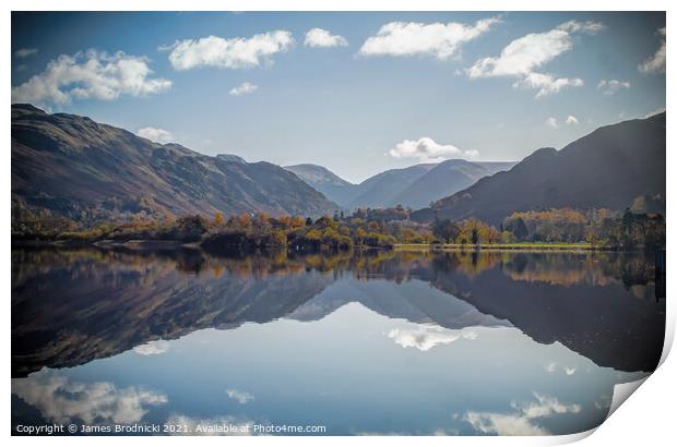 Ullswater Reflections Print by James Brodnicki