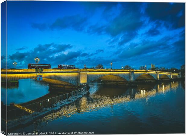 Putney Bridge Canvas Print by James Brodnicki