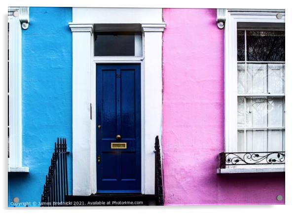 Notting Hill Colours Acrylic by James Brodnicki