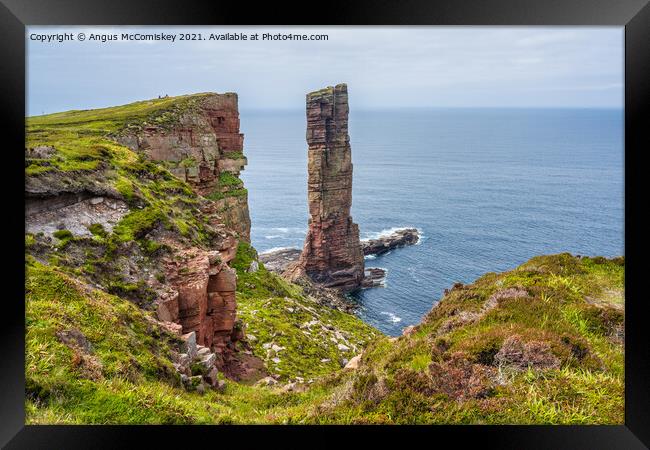 Old Man of Hoy, Orkney, Scotland Framed Print by Angus McComiskey