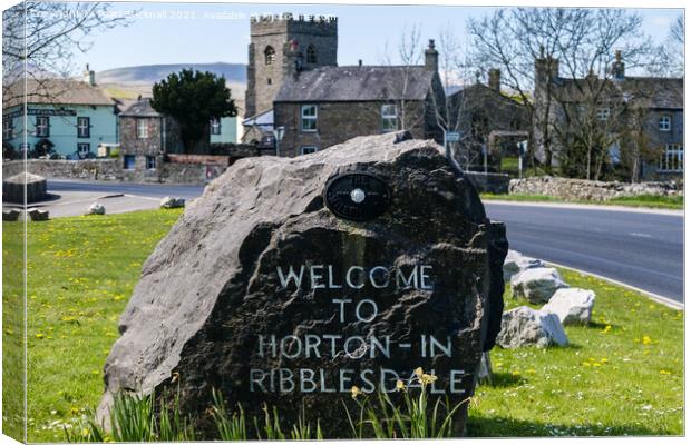 Horton-in-Ribblesdale Village Yorkshire Dales Canvas Print by Pearl Bucknall