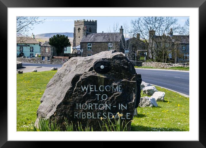 Horton-in-Ribblesdale Village Yorkshire Dales Framed Mounted Print by Pearl Bucknall