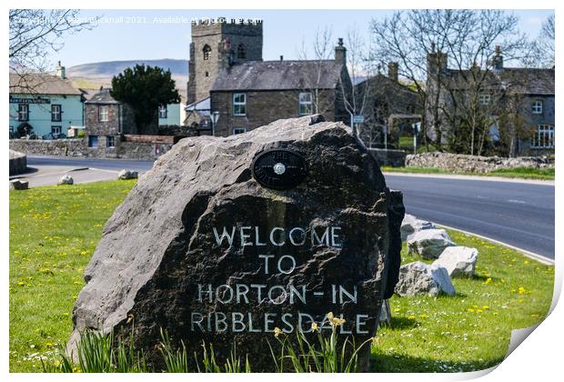 Horton-in-Ribblesdale Village Yorkshire Dales Print by Pearl Bucknall