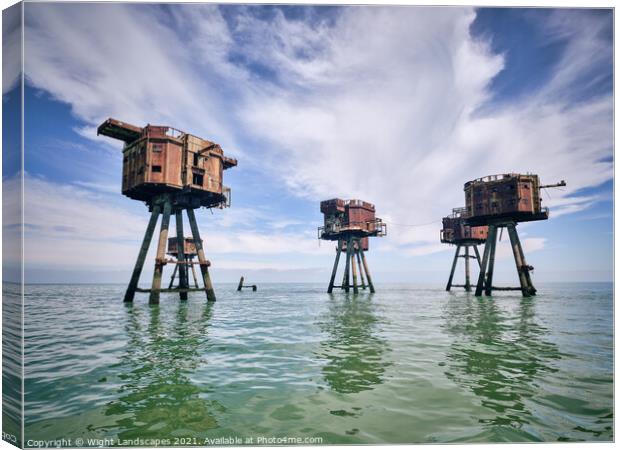 Maunsell Forts Canvas Print by Wight Landscapes