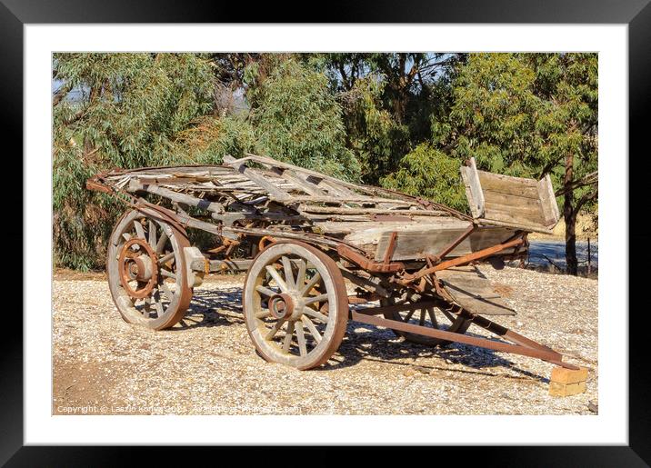 Old cart - Barossa Valley Framed Mounted Print by Laszlo Konya