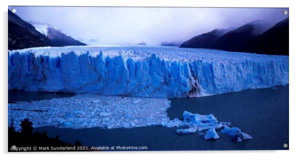Glaciar Perito Moreno Acrylic by Mark Sunderland